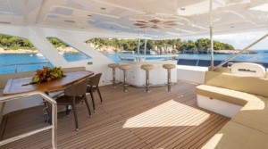 exterior upholstery, yacht cover exterior upholstery, luxury yacht upholstery